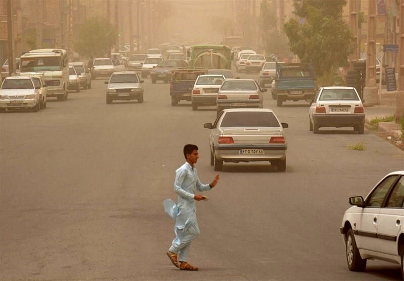 تمرکز آلودگی هوا در نیمه شرقی ایران