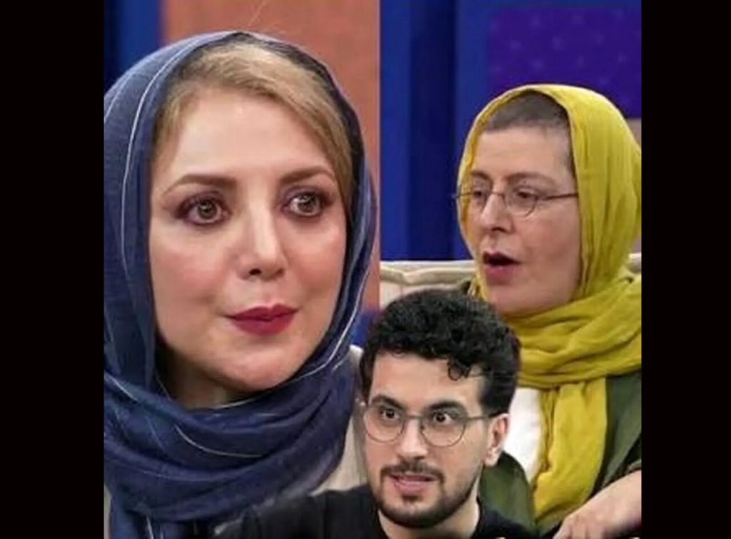 فوتبال بازی کردن دو بازیگر خانم جلوی دوربین